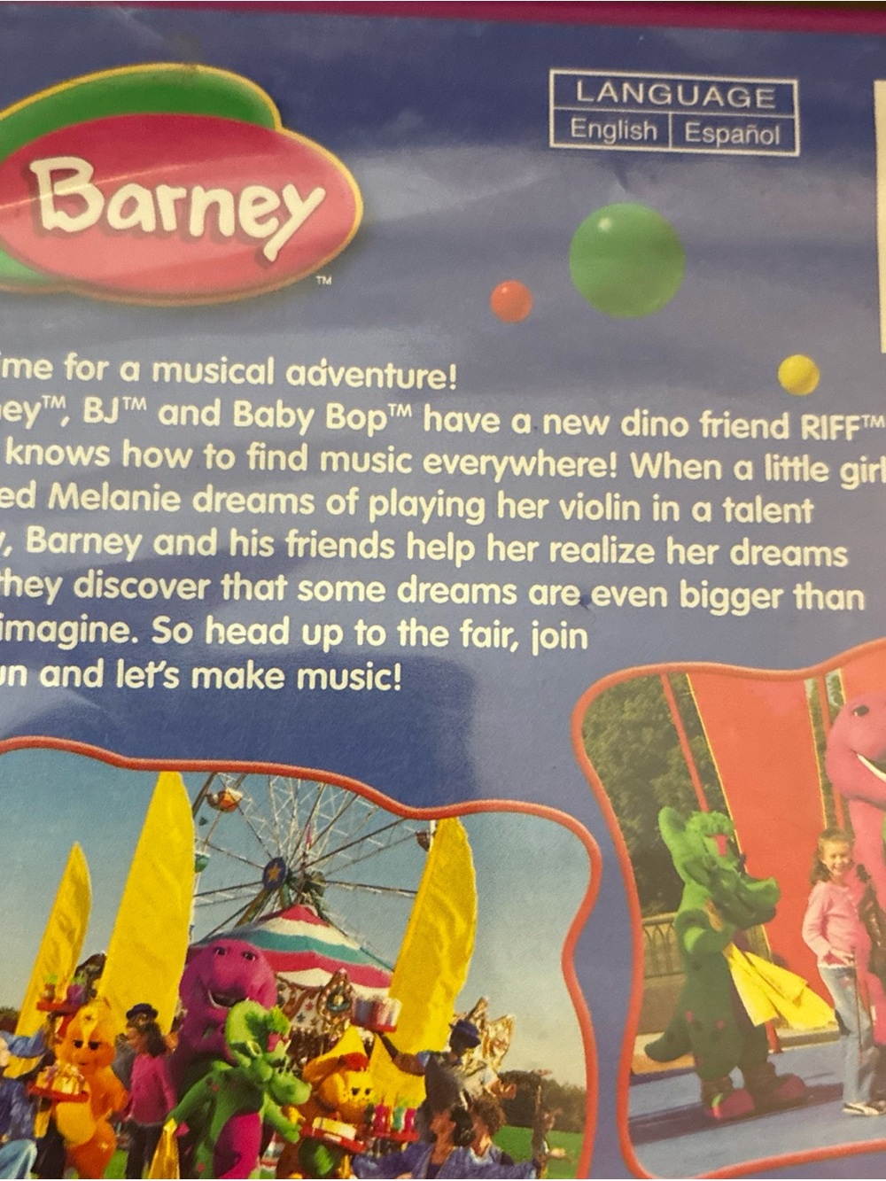 Barney DVD: Let's Make Music - Never Seen On Tv With Baby Bop and BJ Musical - Picture 11 of 16